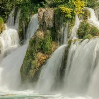 Jungle waterfall wallpaper