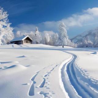 Snow laptop wallpaper