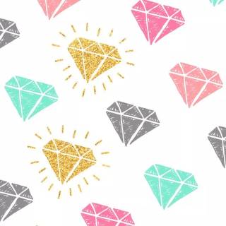 Diamond pattern wallpaper