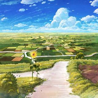 Manga scenery wallpaper