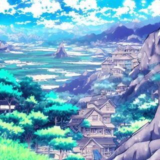 Manga scenery wallpaper