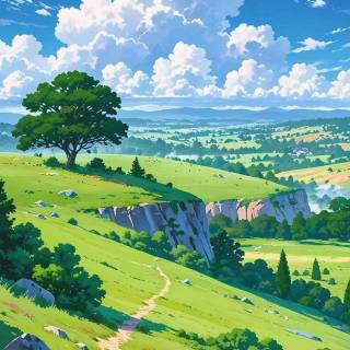 Manga scenery wallpaper