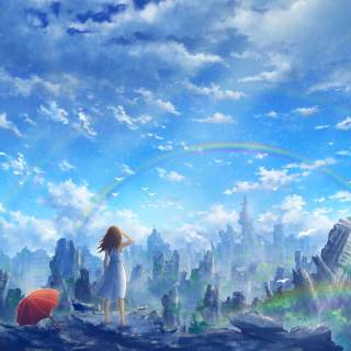 Manga scenery wallpaper