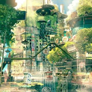 Manga scenery wallpaper