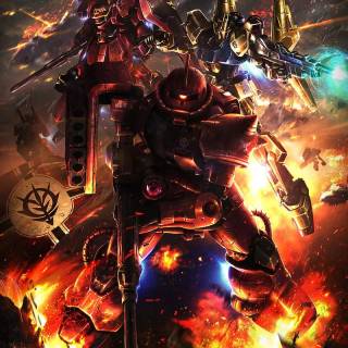 Red Gundam wallpaper