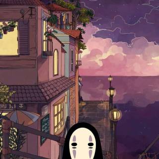 Faceless anime wallpaper