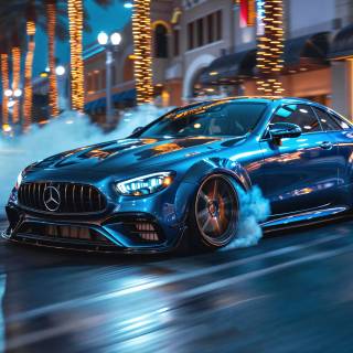 Mercedes drift wallpaper