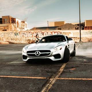 Mercedes drift wallpaper