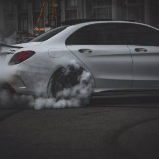 Mercedes drift wallpaper