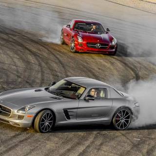 Mercedes drift wallpaper