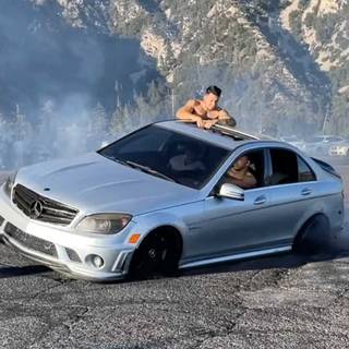 Mercedes drift wallpaper