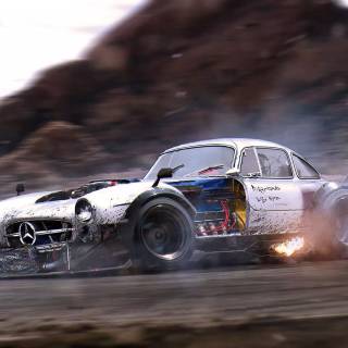 Mercedes drift wallpaper