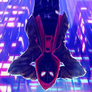 Miles Morales purple wallpaper