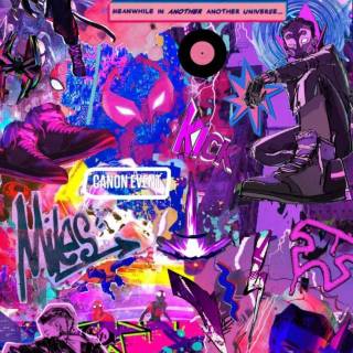 Miles Morales purple wallpaper