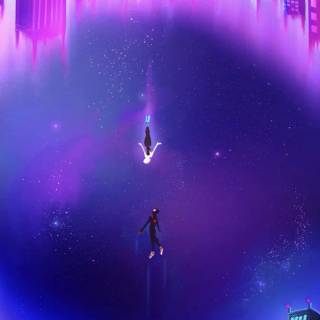 Miles Morales purple wallpaper