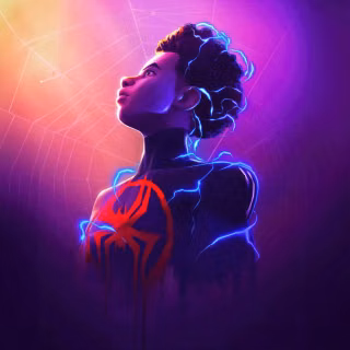 Miles Morales laptop 4k wallpaper