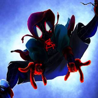 Miles Morales purple wallpaper