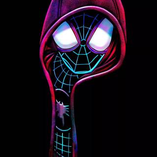 Miles Morales purple wallpaper