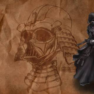 Darth Vader samurai wallpaper