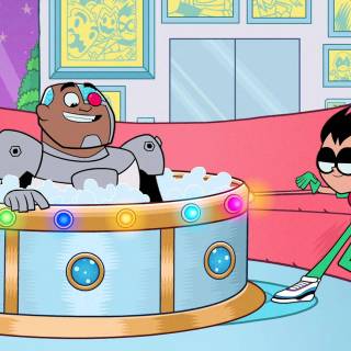 Teen Titans drip wallpaper