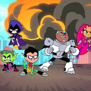 Teen Titans drip wallpaper