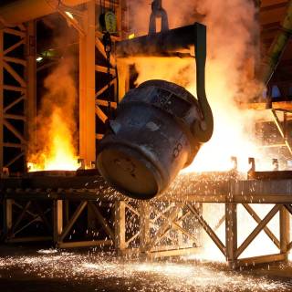 Steel factory wallpaper