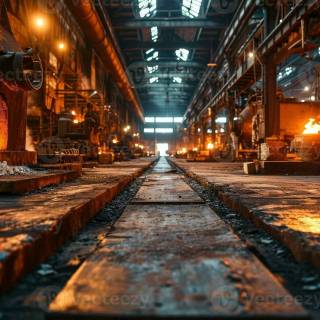 Steel factory wallpaper