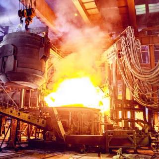 Steel factory wallpaper