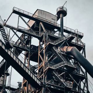 Steel factory wallpaper