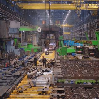 Steel factory wallpaper