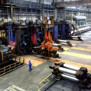 Steel factory wallpaper