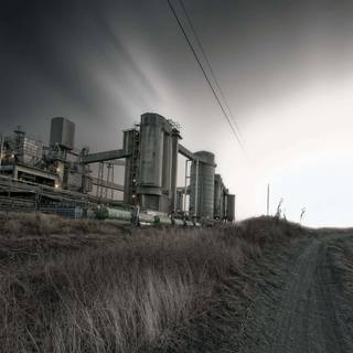 Steel factory wallpaper