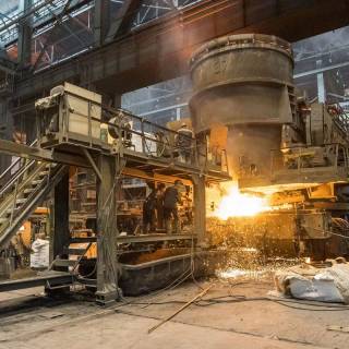 Steel factory wallpaper