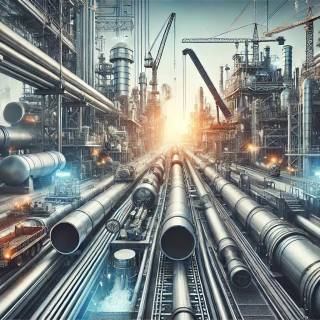 Steel factory wallpaper