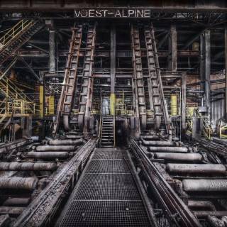 Steel factory wallpaper