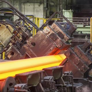 Steel factory wallpaper