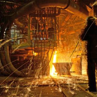 Steel factory wallpaper