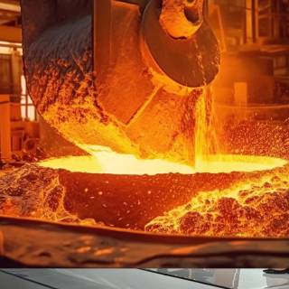 Steel factory wallpaper