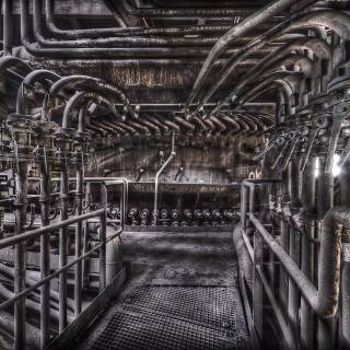 Steel factory wallpaper