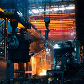 Steel factory wallpaper