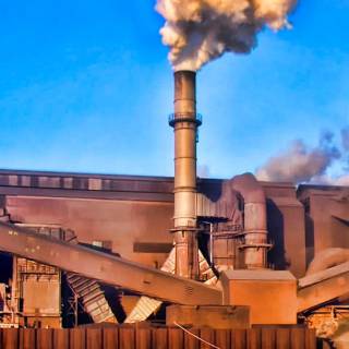 Steel factory wallpaper