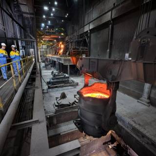 Steel factory wallpaper