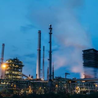 Steel factory wallpaper