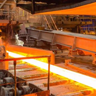 Steel factory wallpaper