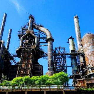 Steel factory wallpaper