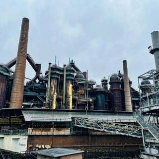 Steel factory wallpaper