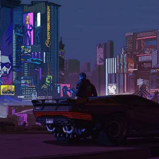 Gaming Cyberpunk city wallpaper