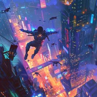 Gaming Cyberpunk city wallpaper