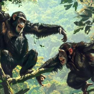 Monkeys 4k wallpaper