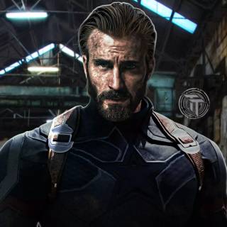 Captain America beard 4k PC wallpaper